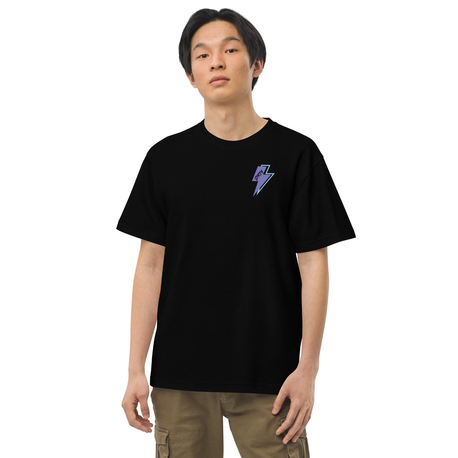 5.6oz ヘビーウェイトTシャツ ST005BLK-2SHD-PPL