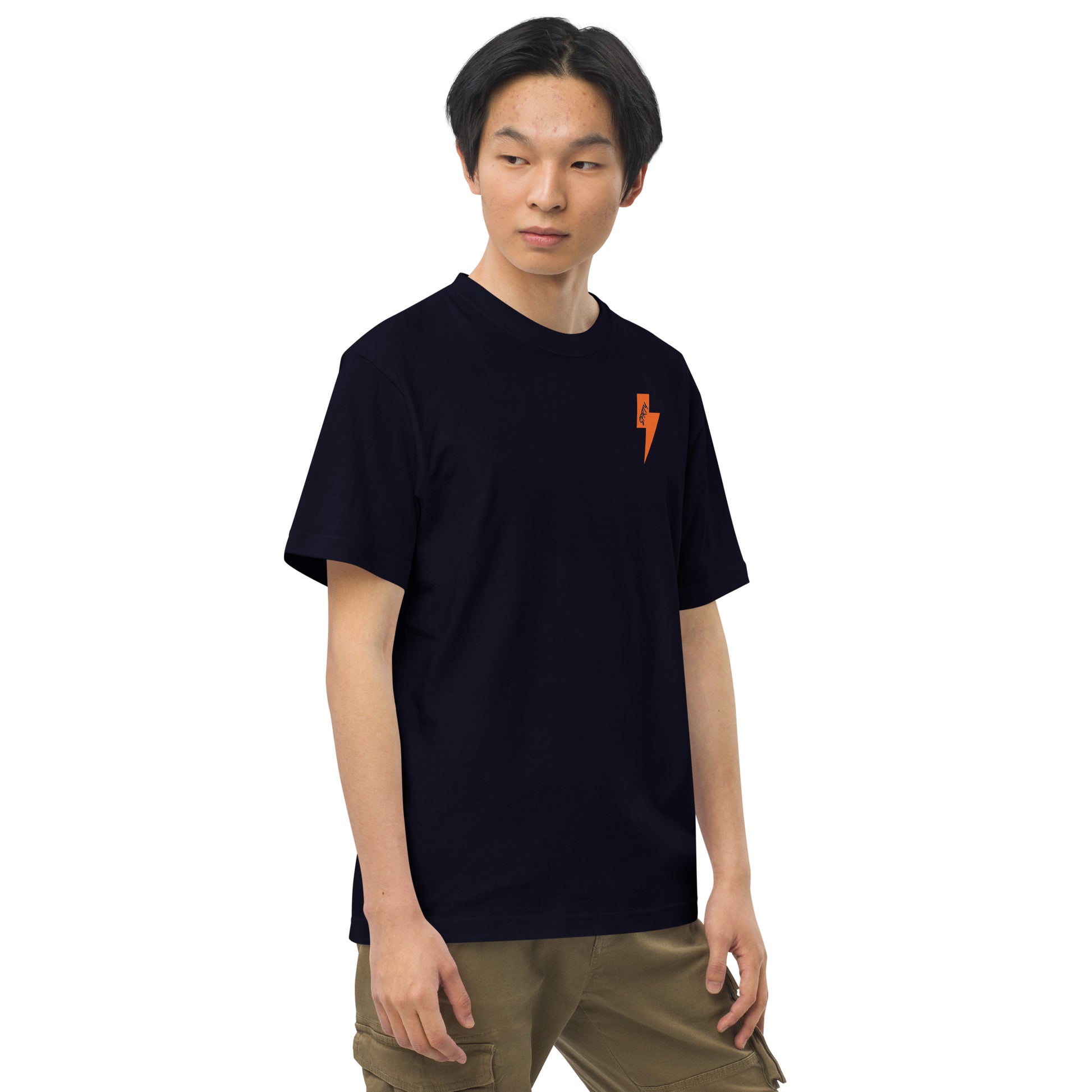 5.6oz ヘビーウェイトTシャツ ST005NV-1-OR