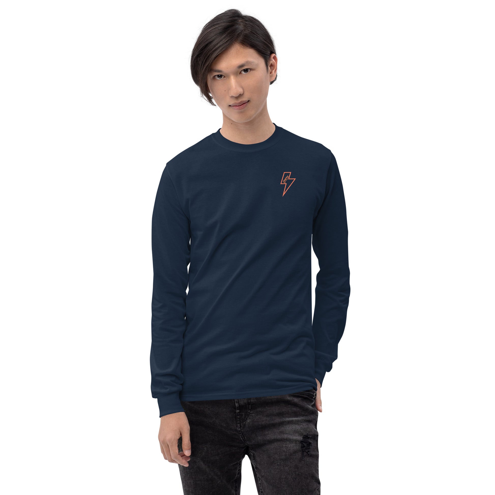 長袖Tシャツ LT001NV-1-OR