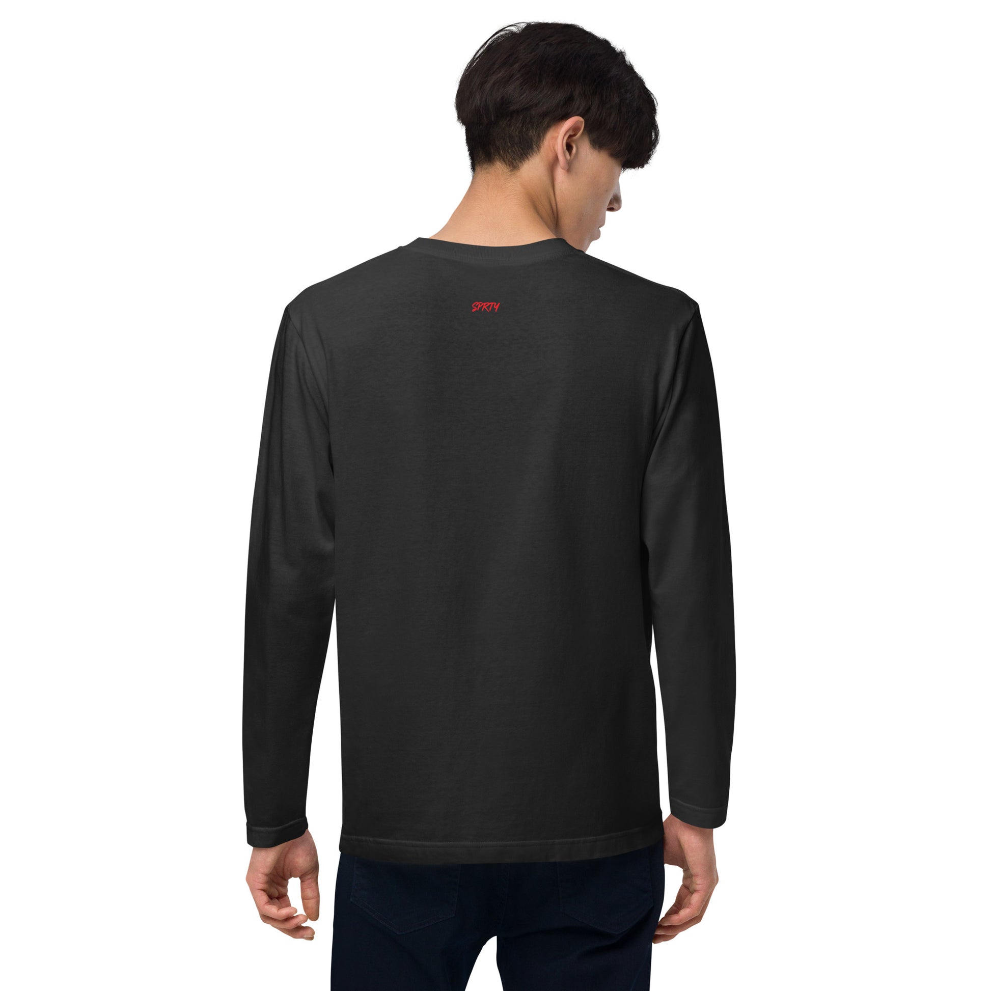 カミナリ(左胸)RED 長袖Tシャツ LT002-1-RED 全4色