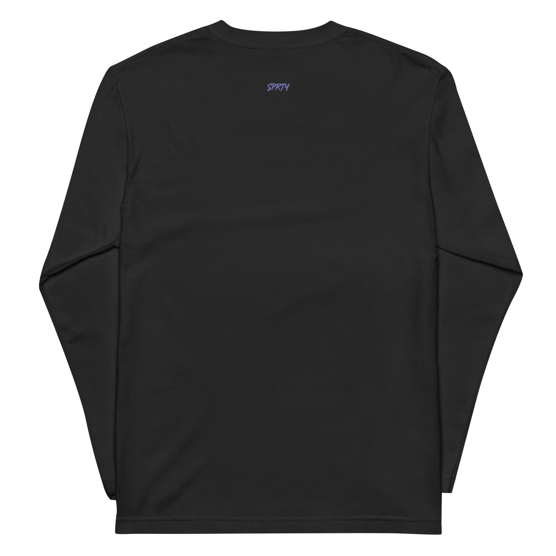 カミナリ(左胸)パープル 長袖Tシャツ LT002BLK-2-MPPL