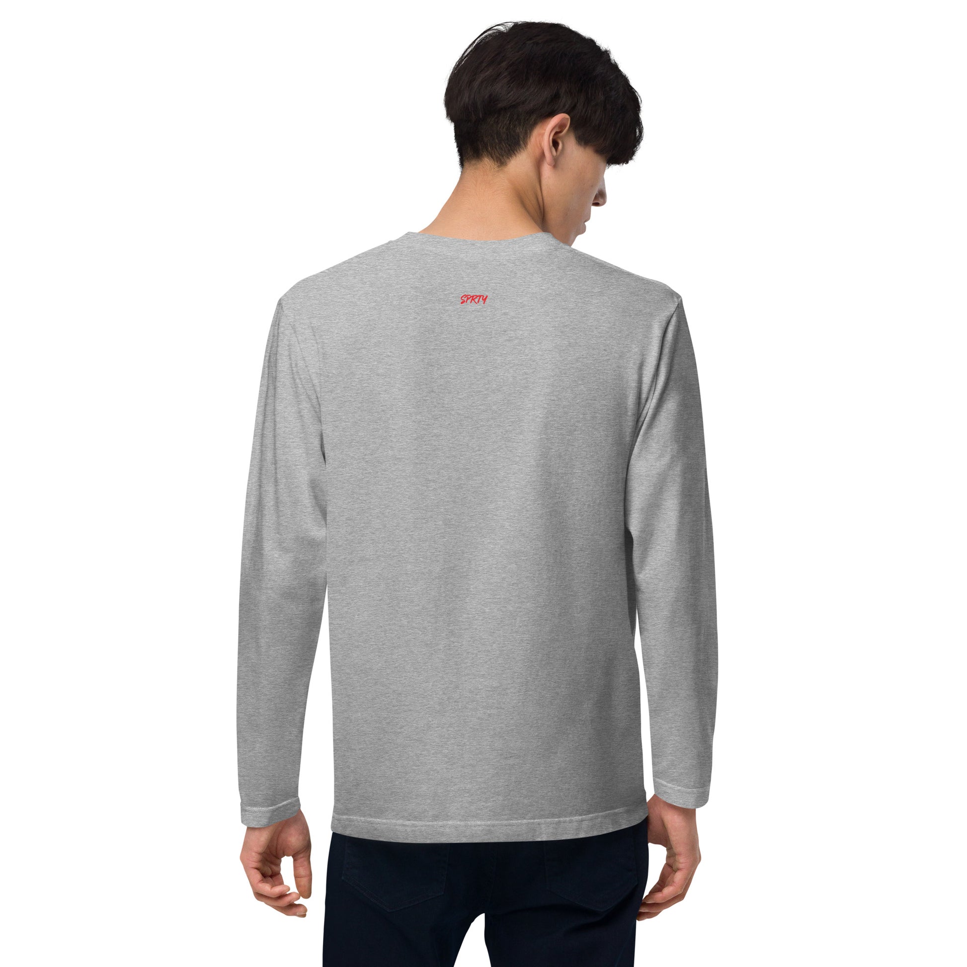 カミナリ(左胸)RED 長袖Tシャツ LT002-1-RED 全4色