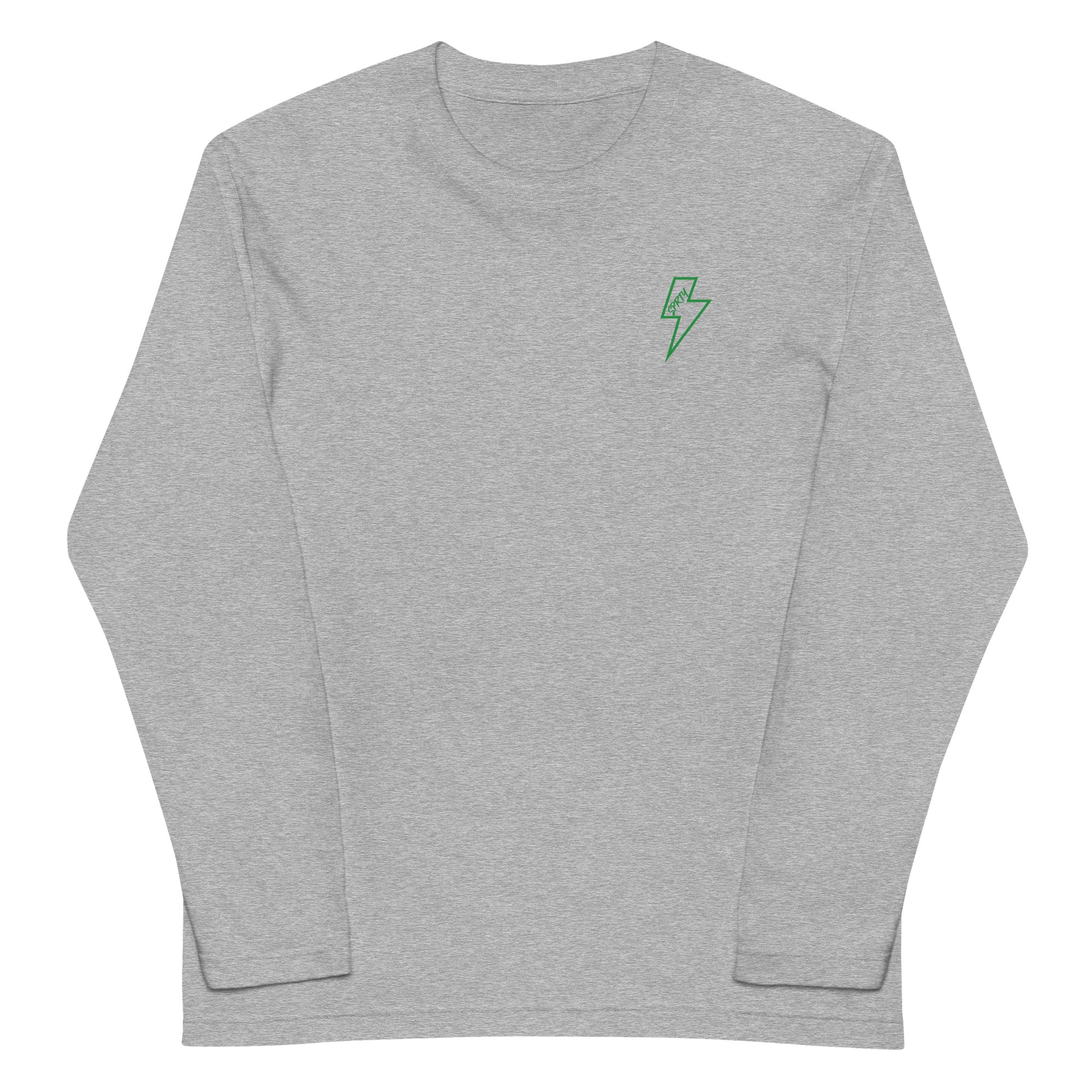 カミナリ(左胸)グリーン 長袖Tシャツ LT002-1-GRN 全4色