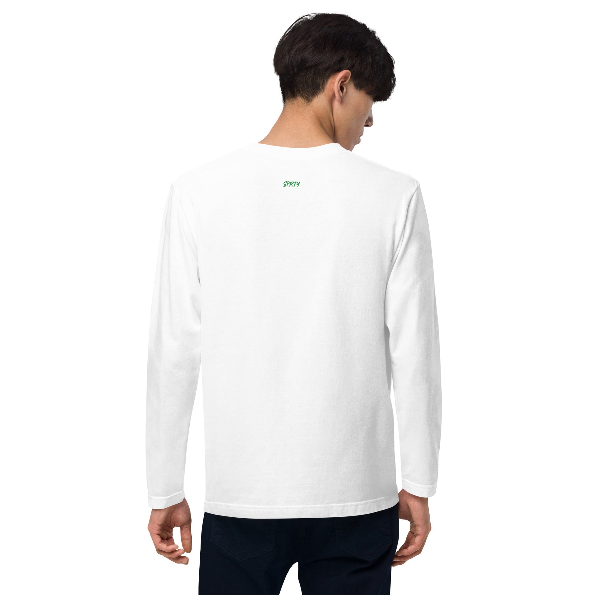 カミナリ(左胸)グリーン 長袖Tシャツ LT002-1-GRN 全4色