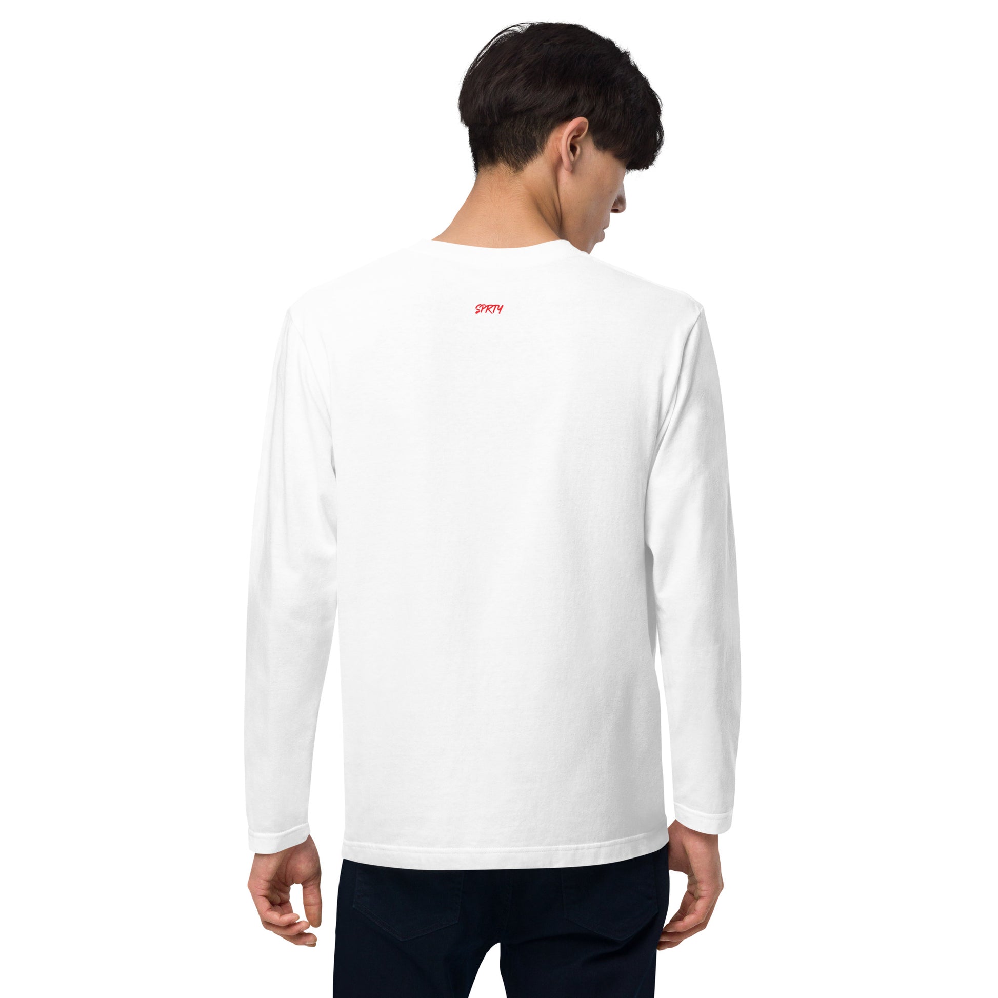 カミナリ(左胸)RED 長袖Tシャツ LT002-1-RED 全4色