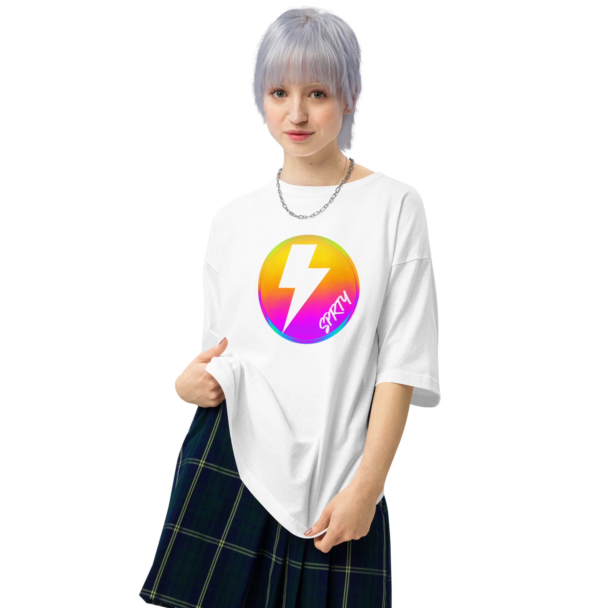ビッグシルエットTシャツ ST004WHT-2-SLV