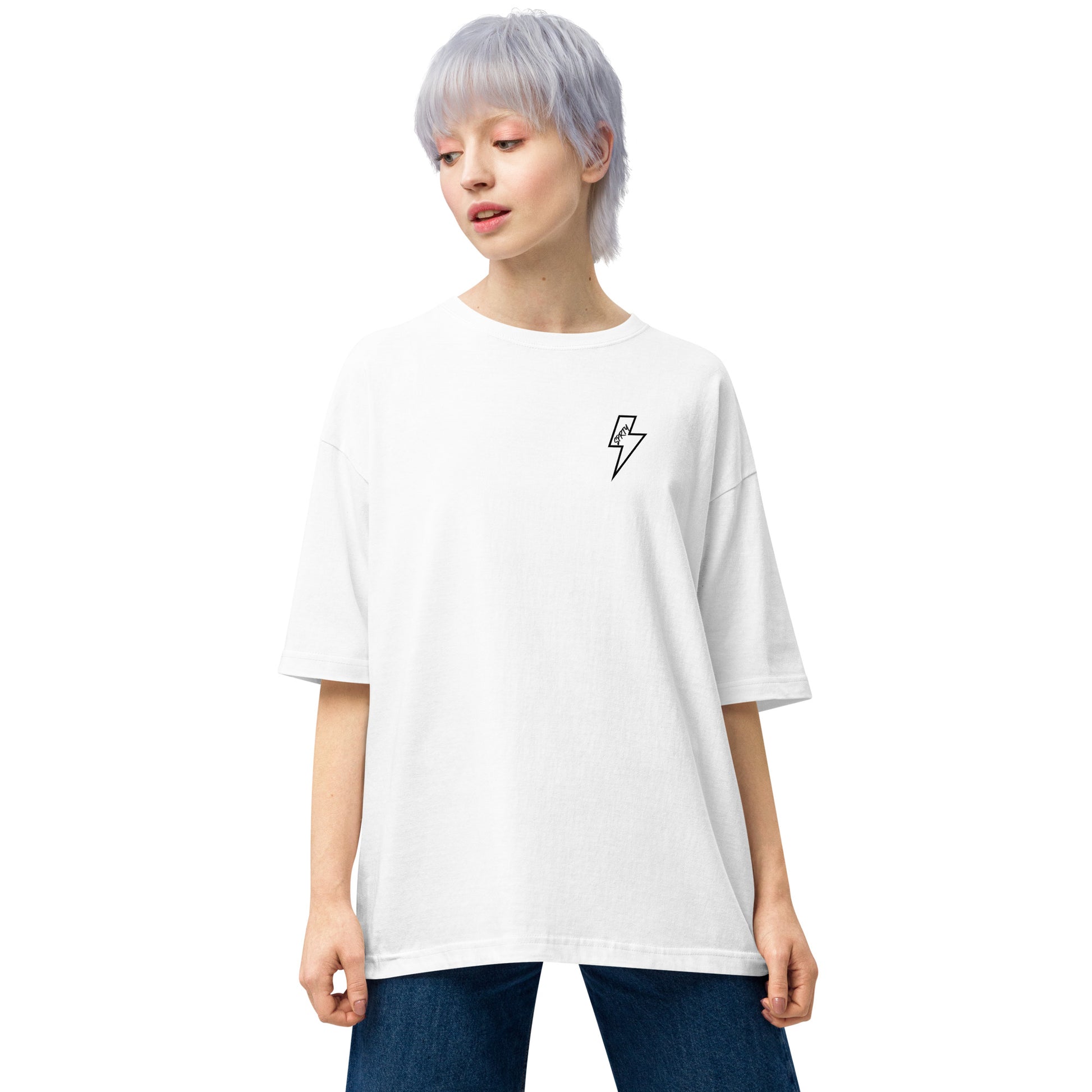 ビッグシルエットTシャツ ST004WHT-3-SLV